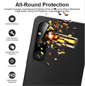 Xperia 1 VI Camera Lens Glass Protector Black