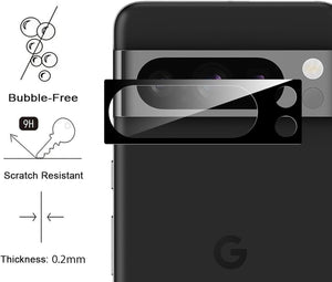 Google Pixel 8 / 8 pro Camera Lens Glass Protector Black