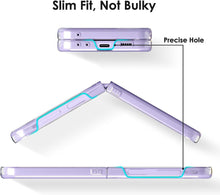 Samsung Galaxy Z Flip 5 Case Clear Shockproof Gel Hard Cover & Glass Screen Protector