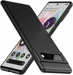 Google Pixel 6 Pro Case Slim Silicone Cover & Glass Screen Protector