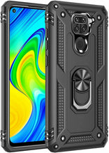 Xiaomi Redmi Note 9 Case Kickstand Cover & Glass Screen Protector