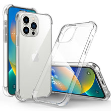 Apple iPhone 14 Pro Case Clear Shockproof Cover & Glass Screen Protector