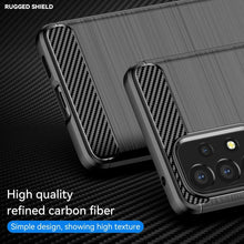 Samsung Galaxy A53 5G Case Carbon Fibre Cover & 2X Glass Screen Protector