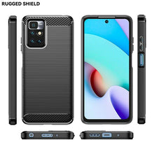 Xiaomi Redmi Note 11 4G Case Carbon Fibre Cover & Glass Screen Protector