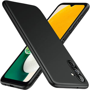 Samsung Galaxy A04s Case Slim Silicone Gel Cover - Matte Black