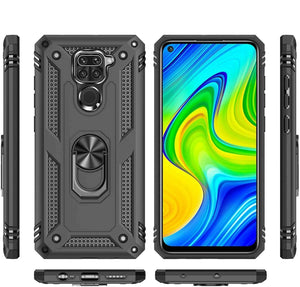 Xiaomi Redmi Note 9 Case Kickstand Shockproof Ring Cover