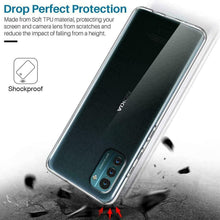 Nokia G21 Case, Slim Clear Silicone Shockproof Armour Gel Phone Cover