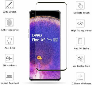 Oppo Find X5 Pro Tempered Glass Screen Protector Full Cover