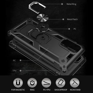 Samsung Galaxy S20 FE Case Kickstand Shockproof Ring Cover