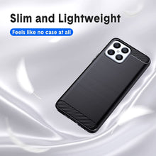 Honor X8 4G / 5G Case Carbon Gel Slim Shockproof & Glass Screen Protector
