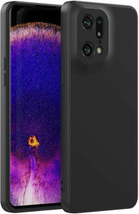 Oppo Find X5 Pro Case Slim Silicone Gel Cover - Matte Black