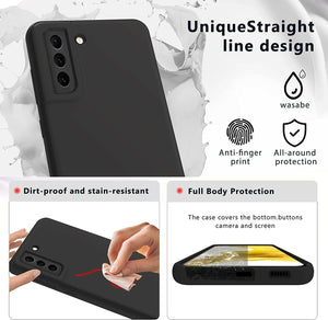 Samsung Galaxy S22+ 5G Case Slim Soft Silicone Gel Cover Black (Plus)