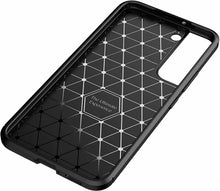 Samsung Galaxy S22 5G Case Carbon Slim Cover & Glass Screen Protector