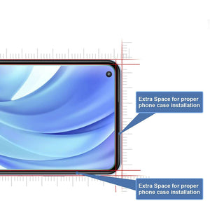 Xiaomi 11 Lite 5G NE Case Carbon Fibre Cover & Glass Screen Protector
