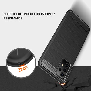Samsung Galaxy A52 4G/5G Case Carbon Gel Cover Ultra Slim Shockproof