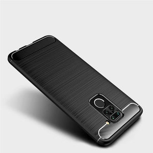 Xiaomi Redmi Note 9 Case Carbon Fibre Gel Cover Ultra Slim Shockproof 6.53"