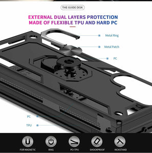 Samsung Galaxy S22 Ultra 5G Case Kickstand Shockproof Ring Cover