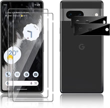 2 Pack Google Pixel 7 Tempered Glass Screen Protector & Camera lens Glass