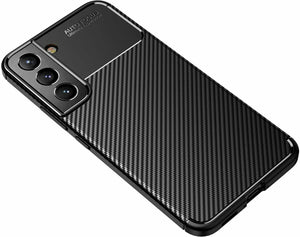 Samsung Galaxy S22 5G Case Carbon Slim Cover & Glass Screen Protector