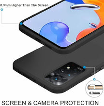 Xiaomi Redmi Note 11 Pro 5G Case Slim Silicone Cover &Glass Screen Protector