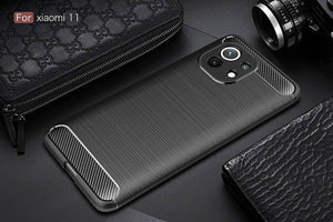 Xiaomi Mi 11 Case Carbon Gel Cover Ultra Slim Shockproof