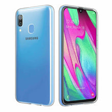 Samsung Galaxy A40 Case Clear Slim Gel Cover & Glass Screen Protector