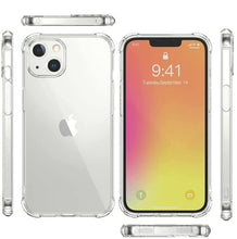 Apple iPhone 13 6.1" Case Clear Shockproof Cover  & Glass Screen Protector