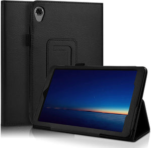 Lenovo Tab M8 3rd Gen Case Leather Folio Stand  & Glass Protector