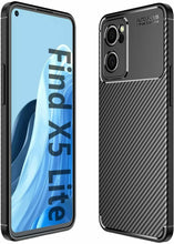 Oppo Find X5 Lite Case Carbon Slim Cover & Glass Screen Protector