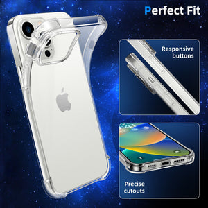 Apple iPhone 14 Pro Case Clear Shockproof Cover & Glass Screen Protector