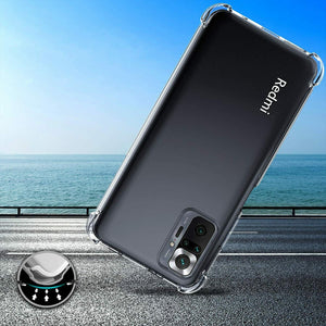 Xiaomi Redmi Note 10 Pro Max Case Clear Shockproof  & Glass Screen Protector