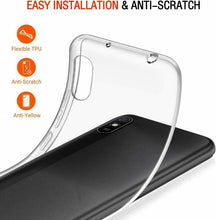 Xiaomi Redmi 9A Case Clear Gel Cover & Glass Screen Protector