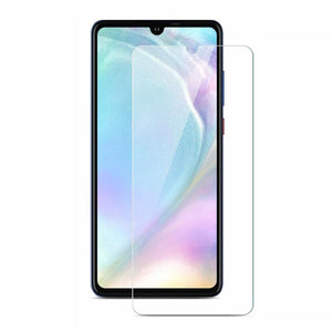 Huawei P30 lite Case Carbon Fibre Cover & Glass Screen Protector