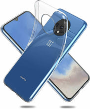 OnePlus 7T Case Clear Slim Gel Cover & 2 Pack Glass Screen Protector