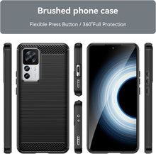 Xiaomi 12T Pro Case Carbon Fibre Cover & Glass Screen Protector