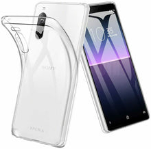 Sony Xperia 10 II Case Clear Slim Gel Cover & Glass Screen Protector