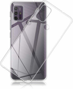 Motorola Moto G30 Case Clear Gel Cover & Glass Screen Protector