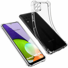 Samsung Galaxy A22 4G Case Clear Shockproof Cover  & Glass Screen Protector