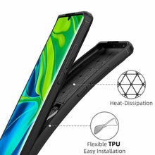 Xiaomi Mi Note 10 Pro Case Carbon Gel Cover & Full Glass Screen Protector