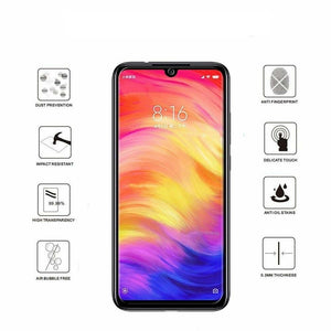 Xiaomi Redmi Note 7 Tempered Glass Screen Protector Case Friendly