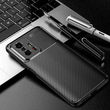 Xiaomi 11T Pro Case Carbon Slim Cover & Glass Screen Protector