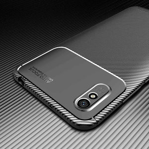 Xiaomi Redmi 9AT Case Carbon Gel Cover Ultra Slim Shockproof