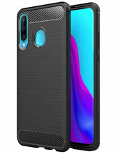 Huawei P30 lite Case Carbon Fibre Cover & Glass Screen Protector