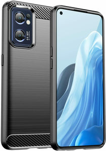 Oppo Find X5 Lite Case Carbon Gel Cover Ultra Slim Shockproof