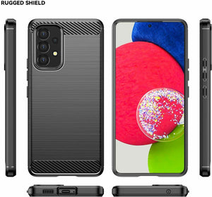 Samsung Galaxy A53 5G Case Carbon Fibre Gel Cover Ultra Slim Shockproof