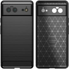 Google Pixel 6 Pro 5G Case Carbon Fibre Cover & Glass Screen Protector