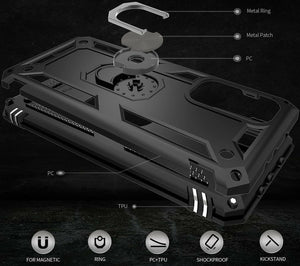 Xiaomi Mi 10T Pro 5G Case Kickstand Shockproof Ring Cover