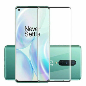 OnePlus 8 / 5G Case Slim Gel Cover & Full Glass Screen Protector