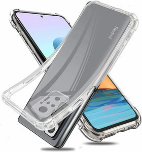 Xiaomi Redmi Note 10 Pro Max Case Clear Shockproof  & Glass Screen Protector