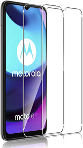 Motorola Moto E30 Case Clear Gel Cover & Glass Screen Protector